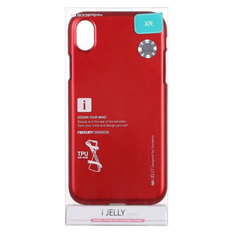 Чехол MERCURY GOOSPERY JELLY Series на iPhone XR-красный