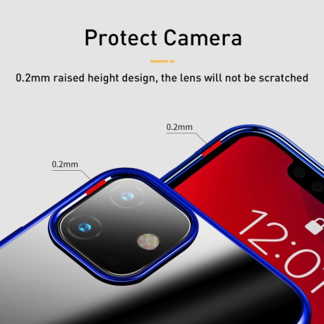 Силиконовый чехол Baseus Shining case на iPhone 11- синий