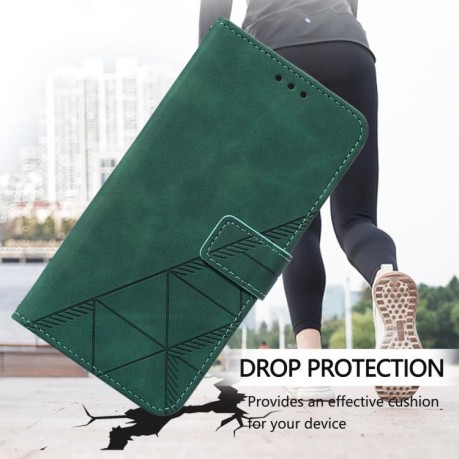 Чохол-книжка Crossbody 3D Embossed Flip Leather Xiaomi Redmi Note 14 4G 164.48mm - зелений