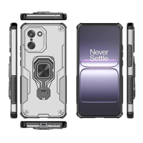 Протиударний чохол Metal Kickstand TPU Hybrid PC на OnePlus Ace 5 Racing / Nord CE5 - сірий
