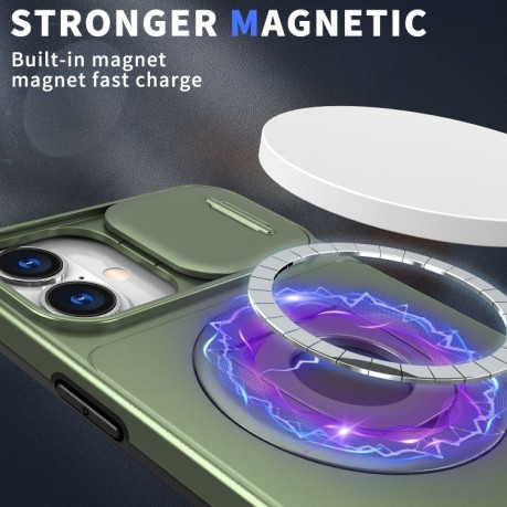 Протиударний чохол Camshield MagSafe Ring Holder Armor для iPhone 16 - темно-зелений