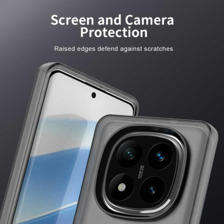 Противоударный чехол Candy Magsafe PC Hybrid TPU для Redmi Note 14 Pro 4G - черный