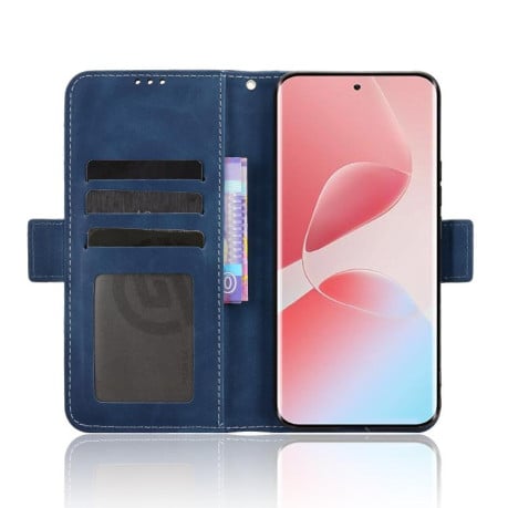 Чехол-книжка Skin Feel с мягкой фактурой Calf на Infinix Hot 60 Pro 4G - синий