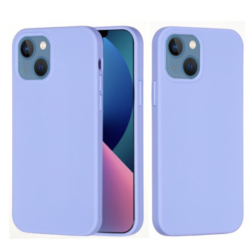Силіконовий чохол Solid Color Liquid на iPhone 14 - фіолетовий