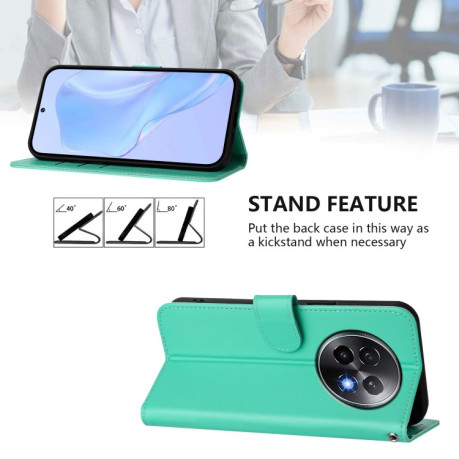 Чохол-книжка Skin Feel S-type для Realme 13+ 5G/13 Pro 5G/13 Pro+ - зелений