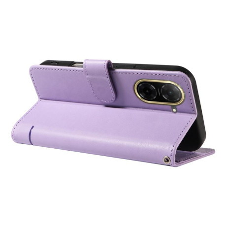 Чехол-книжка Happy Cat Pattern для Xiaomi Redmi A5 4G - фіолетовий