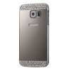 Бампер з акриловою накладкою Diamante Push Pull Gold для Samsung Galaxy S6/G920 -сріблястий