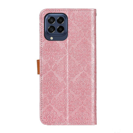 Чохол-книжка European Floral для Samsung Galaxy M53 5G - рожевий