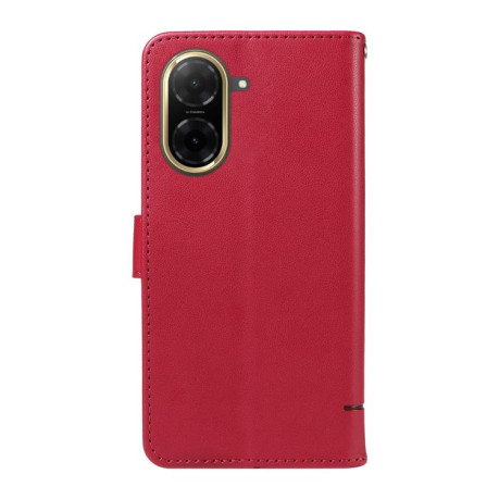 Чехол-книжка Happy Cat Pattern для Xiaomi Redmi A5 4G - красный