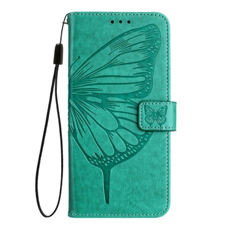 Чохол-книжка Embossed Butterfly для Samsung Galaxy S24 FE 5G - зелений