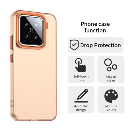 Протиударний чохол Candy Series для Xiaomi 15 Pro - помаранчевий