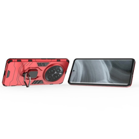 Противоударный чехол HMC 360 Degree Rotating Holder на Realme 12 Pro / 12 Pro+ - красный
