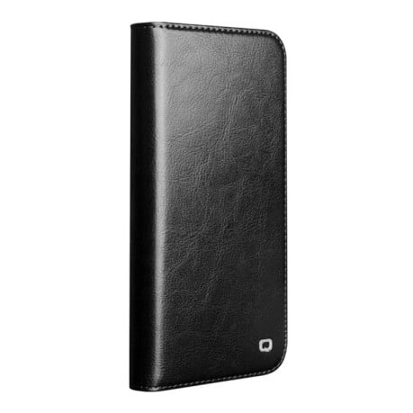 Чехол-книжка QIALINO Classic с натуральной кожи на iPhone 17 Pro - черный