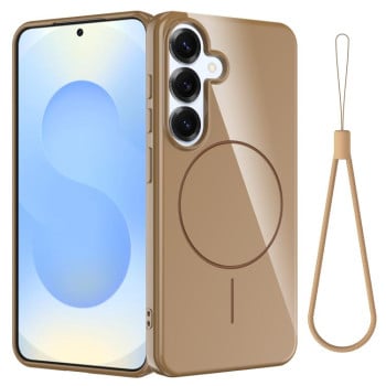 Чохол Glossy глянсовий з MagSafe на Samsung Galaxy S25 FE 5G - золотий