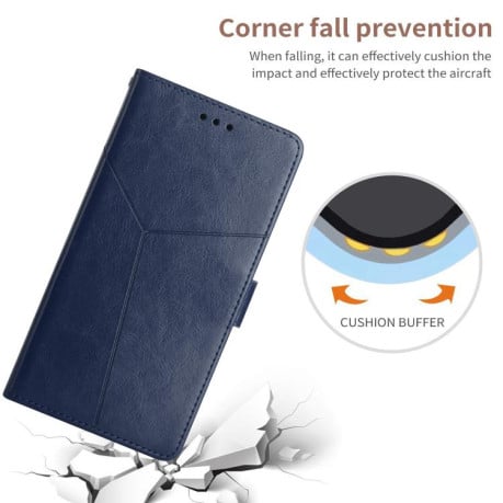 Чохол-книжка Y-shaped Pattern на Xiaomi Redmi Note 14 4G 164.48mm - синій
