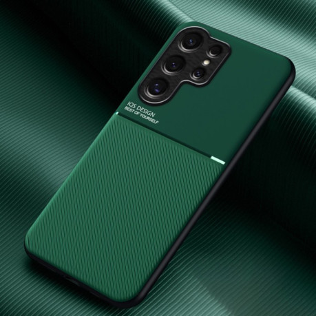 Протиударний чохол Tilt Strip Grain на Samsung Galaxy S25 Ultra 5G - зелений