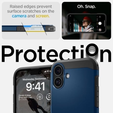 Оригінальний чохол Spigen Tough Armor Mag (Magsafe) на iPhone 16 - Blue