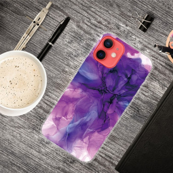 Протиударний чохол Marble Pattern для iPhone 14/13 - Abstract Purple