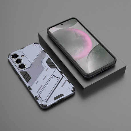 Противоударный чехол Punk Armor для Samsung Galaxy S25+ 5G - серый