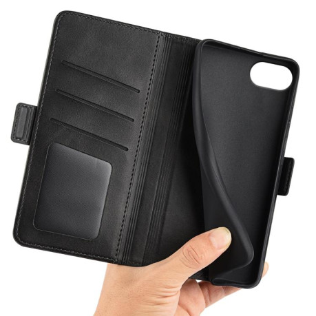 Чохол-книжка Dual-side Magnetic Buckle для iPhone 16e - чорний