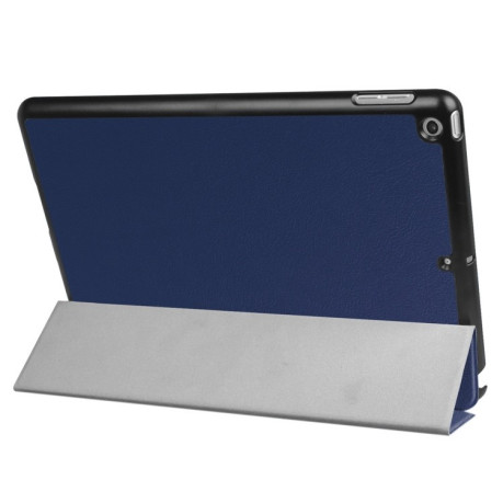 Чехол Custer Texture Three-folding Sleep/Wake-up на iPad 9/8/7 10.2 (2019/2020/2021) Темно-синий