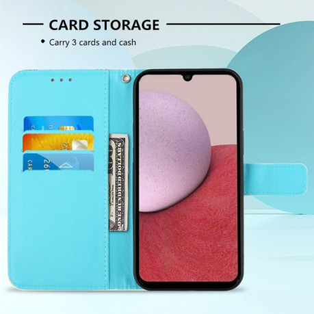 Чехол-книжка 3D Painting для Samsung Galaxy A15 - Grey Owl