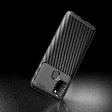 Чохол Carbon Fiber Texture Samsung Galaxy A21S - чорний