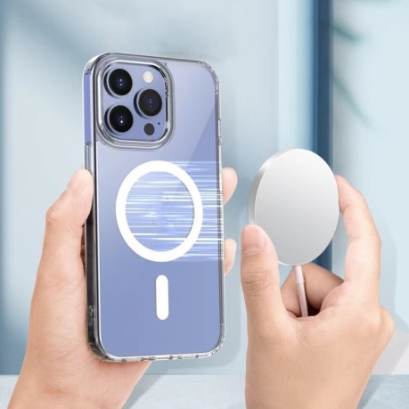 Протиударний чохол Mutural Jingtou Series (MagSafe) для iPhone 15 Pro - прозорий