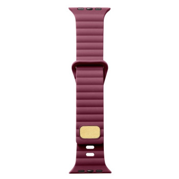 Pемешок Breathable Skin-friendly для Apple Watch Series 8/7 41mm / 40mm / 38mm - темно-красный