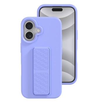 Силиконовый чехол Liquid Silicone Holder на iPhone 16  - фиолетовый
