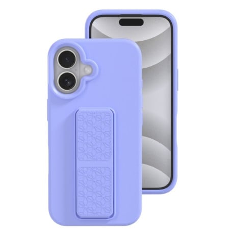 Силіконовий чохол Liquid Silicone Holder для iPhone 16 Plus - фіолетовий