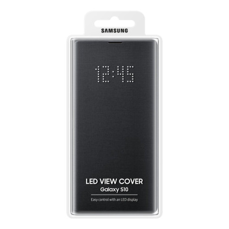 Оригинальный чехол Samsung LED View Cover для Samsung Galaxy S10 black (EF-NG973PBEGRU)
