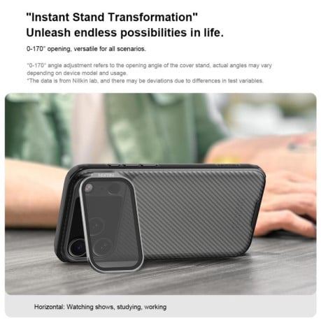 Чохол NILLKIN CamShield Prop Transparent Mirror Cover Translucent на iPhone 17 Pro Max - чорний