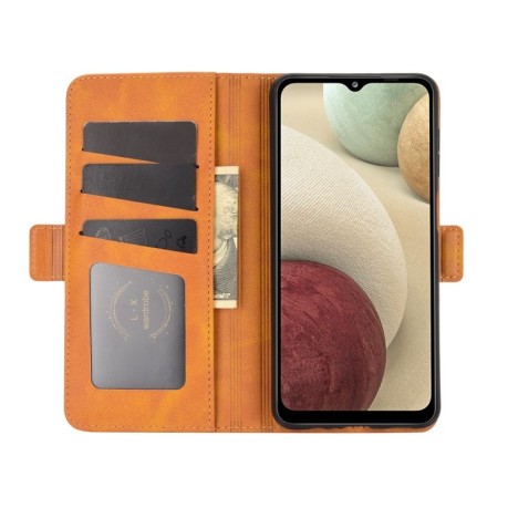 Чохол-книжка Dual-side Magnetic Buckle для Samsung Galaxy A12/M12 - помаранчевий
