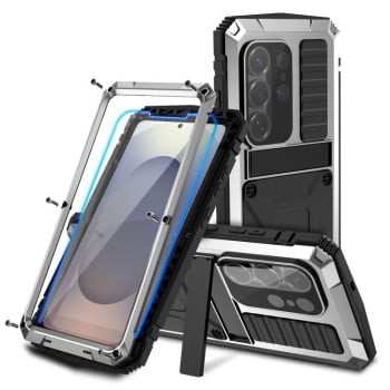 Противоударный чехол R-JUST Life Waterproof на Samsung Galaxy S26 Ultra 5G — серебристый