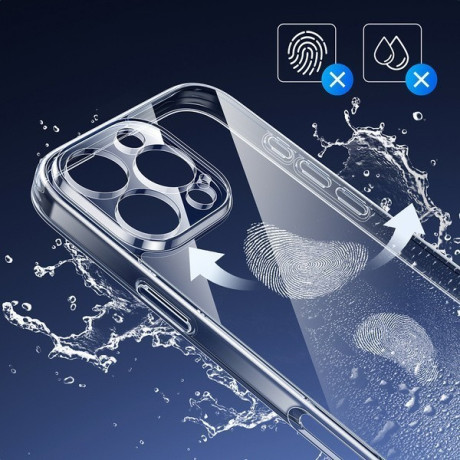 Оригинальный чехол Ugreen Gel Frame Classy Clear для iPhone 16 Pro - Transparent