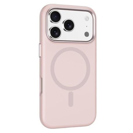 Противоударный чехол Mutural Karen Series Liquid Silicone MagSafe на iPhone 17 Pro Max - розовый