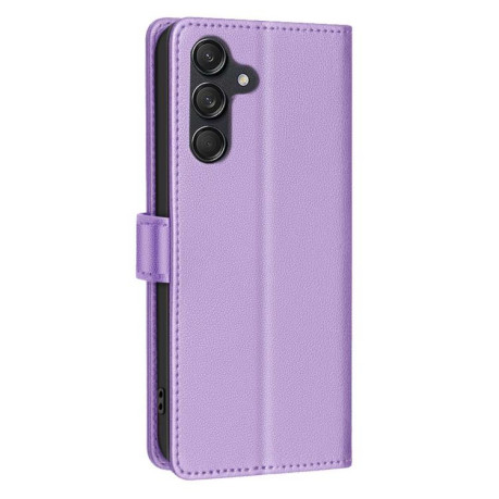 Чехол-книжка Litchi Texture RFID Anti-theft Leather для на Samsung Galaxy M16 5G / F16 5G - фиолетовый