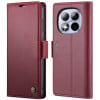 Чехол-книжка CaseMe 023 Butterfly Buckle Litchi Texture RFID Anti-theft Leather на Xiaomi Redmi Note 15 Pro 5G Global 163.6mm — красный