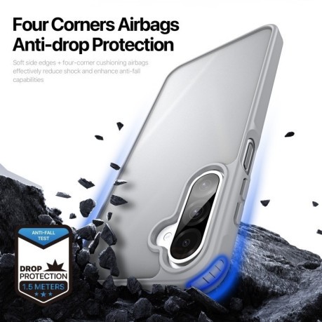 Чехол DUX DUCIS Yind Series TPU Hybrid PC на Samsung Galaxy A26 5G - серый