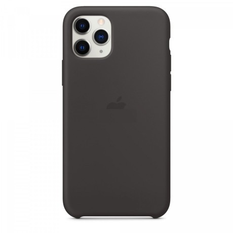 Силиконовый чехол Silicone Case Black на iPhone 11 Pro Max-премиальное качество