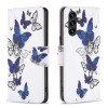 Чехол-книжка Colored Drawing Pattern для Samsung Galaxy A35 - Butterflies