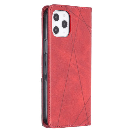 Чехол-книжка Rhombus Texture на iPhone 12 Pro Max - красный