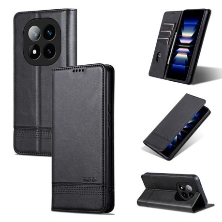 Чохол-книжка AZNS Magnetic Calf на Xiaomi Redmi Note 14 Pro 5G/Poco X7 - чорний