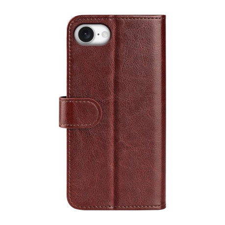 Чехол-книжка R64 Texture Horizontal Flip Leather для iPhone 16e - коричневый