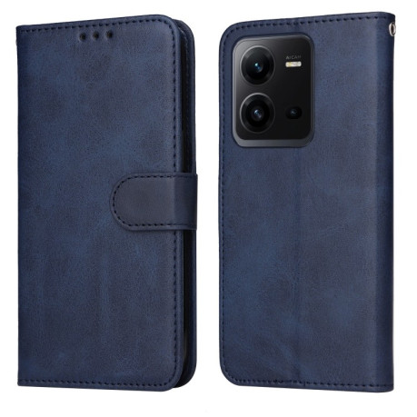 Чехол-книжка Classic Calf Texture Flip Leather для Vivo V25 5G / V25e 4G / X80 Lite - синий