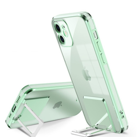 Протиударний чохол Electroplating Casem with Holder для iPhone 11 - зелений