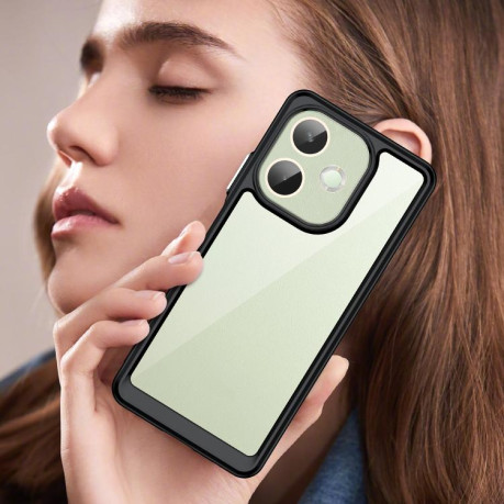 Противоударний чохол Colorful Acrylic Series для OPPO A5 Pro 5G - чорний