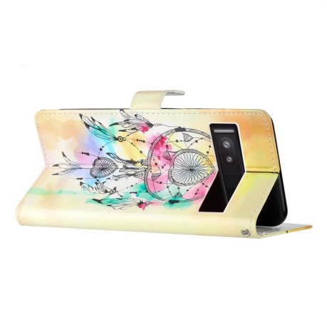 Чохол-книжка Colored Drawing Pattern для Google Pixel 9a - різнокольорові