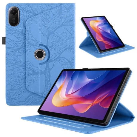 Чехол-книжка Tree Life Embossed Rotation Leather для Xiaomi Redmi Pad 2 - синий